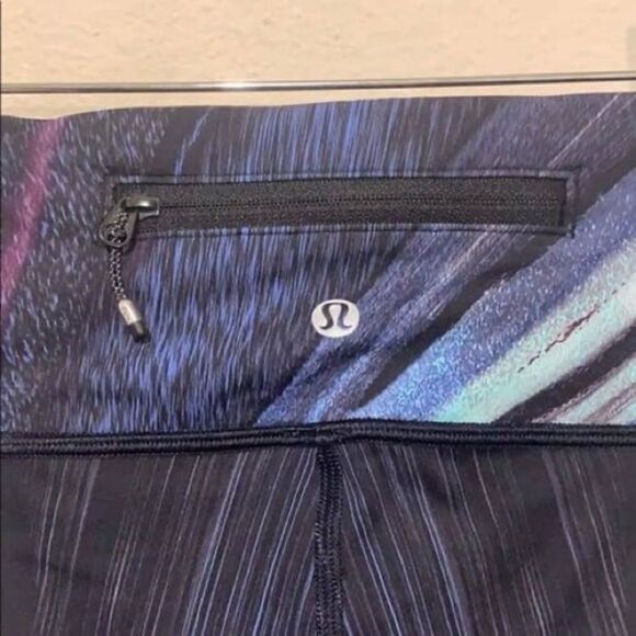 Lululemon Rare Speed Wunder Electrobeam Pattern Nulux Leggings C34 - Picture 7 of 13
